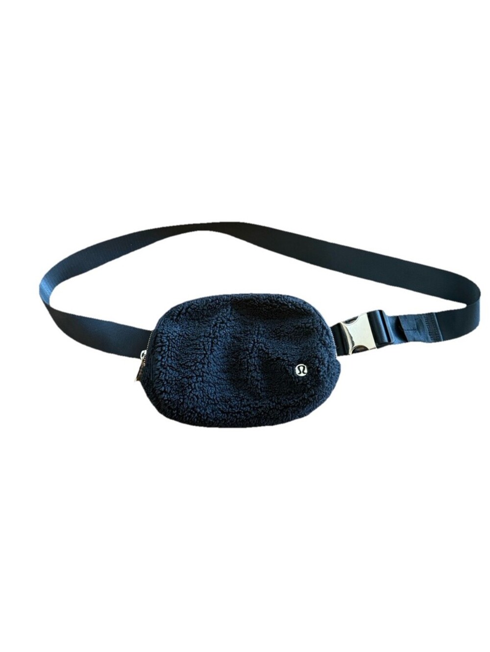 Lululemon Everywhere FLEECE Belt Bag Black With Gold Tone Hardware